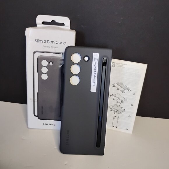 Galaxy Z Fold5 Slim S-pen Case, Graphite - Picture 1 of 16